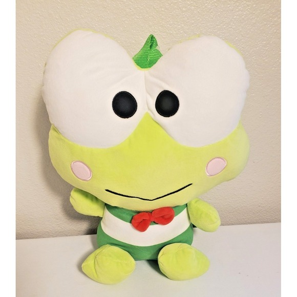 Sanrio Keroppi Backpack Plush 14 Inches Hello Kitty Friends New (X4) - Picture 1 of 8